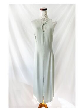 Vintage Designer Mint Green Silk Dress Size 6